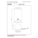 Lucide L107198130 Stehlampe ESTERAD  E27