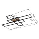 Globo 67208-40 LED Deckenleuchte DAKARI  | 40W integrierte LED-Quelle | 1650lm | 3000K