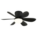 Globo 03625S LED Ventilator mit Licht DELORES | 5W integrierte LED-Quelle | 350lm | 2700-6500K | Ventilator | schwarz | matt