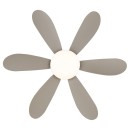 Globo 03625SA LED Ventilator mit Licht DELORES | 5W integrierte LED-Quelle | 350lm | 2700-6500K | Ventilator | weiß | matt