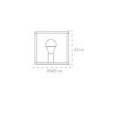 Luce Ambiente Design I-KIMERA-L1 Tischlampe KIMERA | 1×60W E27 | mit Schalter | schwarz | gold