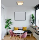 Globo 416080WD1 LED-Deckenleuchte Doro 1x12W | 800lm | 3000K - braun, schwarz, opal