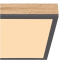 Globo 416080WD1 LED-Deckenleuchte Doro 1x12W | 800lm | 3000K - braun, schwarz, opal