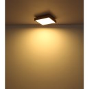 Globo 416080WD1 LED-Deckenleuchte Doro 1x12W | 800lm | 3000K - braun, schwarz, opal