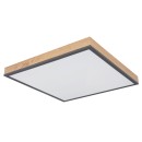Globo 416080WD2 LED-Deckenleuchte Doro 1x24W | 1500lm | 3000K - braun, schwarz, opal