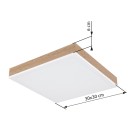 Globo 416080WWD1 LED Deckenleuchte DORO  | 12W integrierte LED-Quelle | 800lm | 3000K
