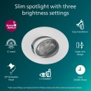 Philips 8721103038012 LED Einbauleuchte Cilantro  | 5W integrierte LED-Quelle | 500lm | 2700K | weiß