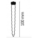 Emos ZY2164 LED Weihnachtsgirlande Eiszapfen 2xAA 0,6W | IP20 | 10 Leuchtmitteln - kaltweiß, Timer