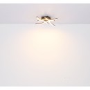 Globo 67171-12 LED-Deckenleuchte Evita 1x12W | 800lm | 3000K - schwarz, Holzimitation