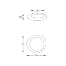Zuma Line 003064-027923 LED Deckenleuchte AURA integrierte LED-Quelle