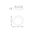 Zuma Line 003064-027924 LED Deckenleuchte AURA integrierte LED-Quelle