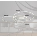 Globo 48466-70A LED Deckenleuchte INVERTINA  | 70W integrierte LED-Quelle | 4599lm | 2700-6500K