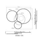 Globo 48466-70A LED Deckenleuchte INVERTINA  | 70W integrierte LED-Quelle | 4599lm | 2700-6500K