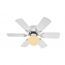 Globo 03070 Deckenleuchte mit Ventilator Formentera 1x60W | E27 - Zugschalter mit Kette