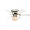 Globo 0307W Deckenleuchte mit Ventilator Ugo 1x60W | E27 - Zugschalter
