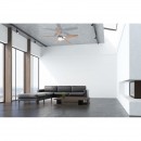 Globo 0308 Deckenleuchte mit Ventilator Azura 1x60W | E14 - Zugschalter