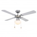 Globo 0309CSW Deckenleuchte mit Ventilator Champion 1x60W | E27 - Zugschalter