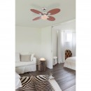 Globo 0318 Deckenleuchte mit Ventilator Wade 1x60W | E14 - Zugschalter