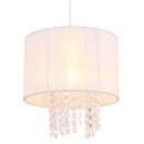 Globo 15098 Hängeleuchte Kronleuchter Pyra 1x60W | E27 - weiß
