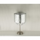 Globo 15188T3 Tischleuchte Amy 1x60W | E27 - Nickel matt silber