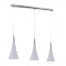 Globo 15307-3 Pendelleuchte Katta 3x40W | E14 - Nickel matt, opal