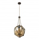 Globo 15859H1 Pendelleuchte Tiko 1x60W | E27 - Rost, braun