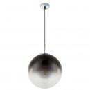 Globo 15863 Pendelleuchte Varus 1x40W | E27 - Nickel matt, rauch