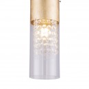 Globo 15908-1G Pendelleuchte Wemmo 1x60W | E27 - matt Nickel, gold