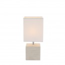 Globo 21675 Tischleuchte Geri 1x40W | E14 - weiß, beige