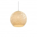 Globo 22803H Hängeleuchte Subara 1x40W | E27 - Nickel matt, weiß