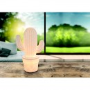 Globo 22804 Tischlampe Chaita 1x25W | E14 - Kaktus, weiß