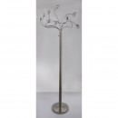 Globo 24134-10S LED Stehleuchte Roslin 10x5W | 4700lm | 3000K - dimmbar, flexibler Arm, Nickel, matt