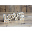 Globo 29976 LED dekorative Tischlampe Love 24x0,06W - Holz
