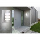 Globo 3156-5 Wandleuchte Orlando 1x60W | E27 | IP44 - Edelstahl, opal