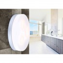 Globo 32113 Deckenleuchte Vranos 3x40W | E27 ILLU | IP44 - silber, Opal