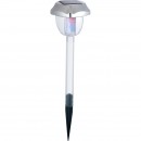Globo 33080-3 LED Solarleuchte Solar 1x0,06W | IP44 | RGB - Erdspieß, Farbwechsler - 2 Stufen, Set mit 3 Leuchten, transparent