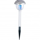 Globo 33080-3 LED Solarleuchte Solar 1x0,06W | IP44 | RGB - Erdspieß, Farbwechsler - 2 Stufen, Set mit 3 Leuchten, transparent