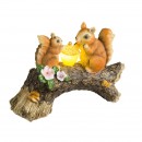 Globo 33737 LED Außen dekorative Leuchte AAA 2x0,03W | 3500K | IP44 - Squirrel, grau, braun