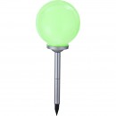 Globo 33793 LED Solarleuchte Solar 4x0,06W | IP44 | RGB - Erdspieß, Farbwechsler, weiß, silber