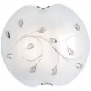 Globo 40404-3 Deckenleuchte Burgundy 3x40W | E27 - Nickel matt, Kristall, transparent