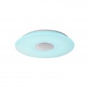 Globo 41329N LED Deckenleuchte Nicole 1x50W | 2600lm | 3000-6000K | RGB - Bluetooth, Lautsprecher, dimmbar, Fernbedienung, weiß opal