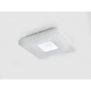 Globo 41343-24 LED Deckenleuchte Findus 1x24W | 100-1600lm | 3000K-6000K - Fernbedienung, dimmbar, Farbfixierung, Gedächtnisfunktion, Glitzereffekt, weiß, opal