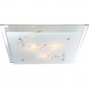 Globo 48092-3 Deckenleuchte Ballerina I 3x60W | E27 - chrom, satiniertes Glas