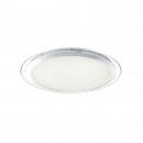 Globo 48365-60 LED Deckenleuchte Nicole 1x60W | 3300lm | 3000-6000K | RGB - Glitzereffekt, dimmbar, Farbwechsler, Farbfixierung, Fernbedienung, chrom, opal