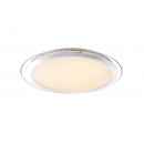 Globo 48365-60 LED Deckenleuchte Nicole 1x60W | 3300lm | 3000-6000K | RGB - Glitzereffekt, dimmbar, Farbwechsler, Farbfixierung, Fernbedienung, chrom, opal