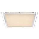 Globo 48380 LED Deckenleuchte Rena 1x30W | 2000L | 3000-6000K | RGB - Glitzereffekt, dimmbar, Farbwechsler, Farbfixierung, Fernbedienung, weiß opal