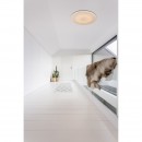 Globo 48392-60 LED Deckenleuchte mit Bewegungssensor PeTermin 1x60W | 180-3800lm | 2700K-6500K - Fernbedienung, dimmbar, Farbfixierung, Memory-Funktion, Termin, Glitzereffekt, opal weiß