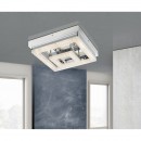 Globo 49246-16 LED Deckenleuchte Fogo 1x16W | 950lm | 4000K - weiß, transparent Kristall