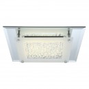 Globo 49301 LED Aufbauleuchte Liana 1x17W | 1460lm | 4000K - chrom, Kristall, transparent, Glas poliert
