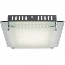 Globo 49357-12 LED Deckenleuchte Aisha 1x12W | 1010lm | 4000K - chrom, satiniertes Glas